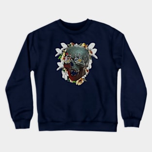 floral skull Crewneck Sweatshirt